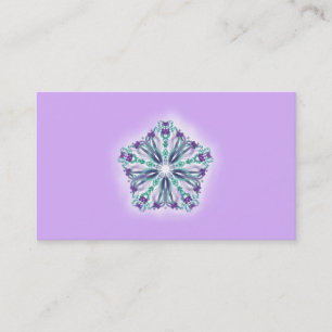 Carte De Visite Mandala turquoise pourpre de guérisseur d'étoile