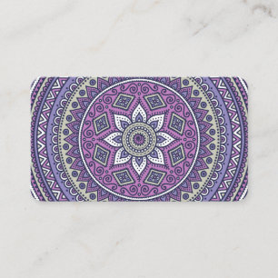 Carte De Visite Mandala violette assez unique
