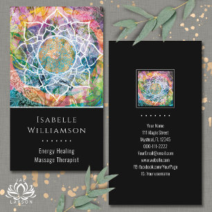 Carte De Visite Mandala Zen Reiki Yoga Massage Sacré Spirituel