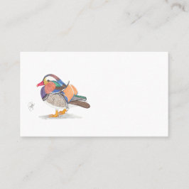CARTE DE VISITE MANDARIN DUCK