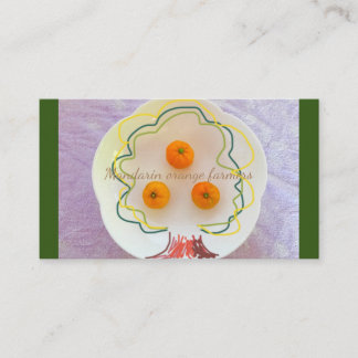 Carte De Visite Mandarin orange farmers 自然体