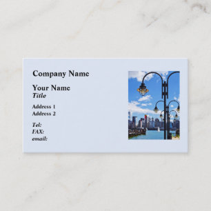 Carte De Visite Manhattan NY - Skyline Du Liberty State Park