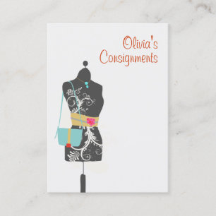 Carte de visite mannequin de mode