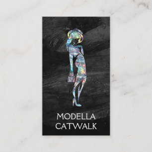 Carte De Visite Mannequin Pailleté Brillance