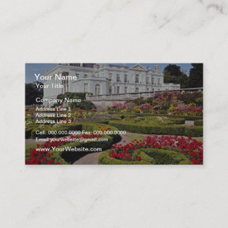 Carte De Visite Manoir rouge d'Oldway, Paignton, Devon, flowe de