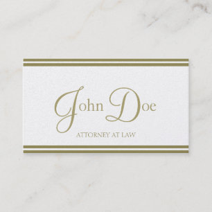 Carte De Visite Manuscrit/rayures élégants de mandataire d'or