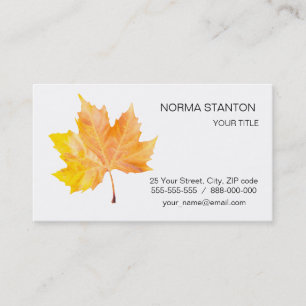 Carte De Visite Maple autumn