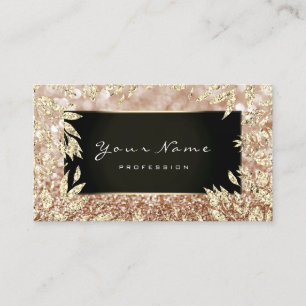 Carte De Visite Maquillage Artiste Beauté Cadre Floral Parties sci