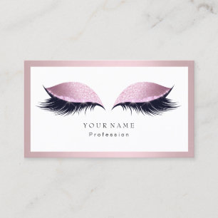 Carte De Visite Maquillage Artiste Cadre Parties scintillant Oeil 