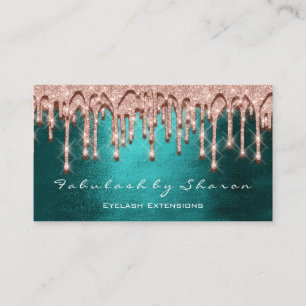 Carte De Visite Maquillage Artiste Cheveux 3D perches effet Rose n