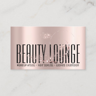 Carte De Visite Maquillage Artiste Cheveux Eyelash Rose de cire Pr
