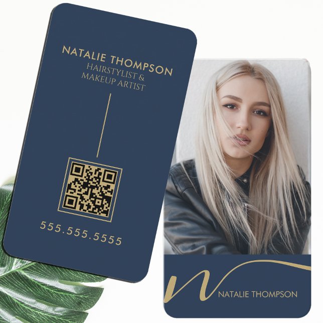 Carte De Visite Maquillage Artiste Coiffeur Nail Tech Beauté Salon (Créateur téléchargé)