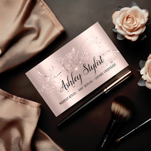 Carte De Visite Maquillage Artiste Coiffeur Salon Lash Logo Blogge