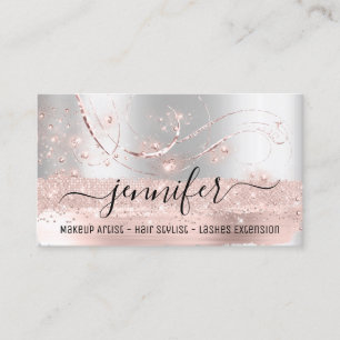 Carte De Visite Maquillage Artiste Coiffure Salon Extension Lash G