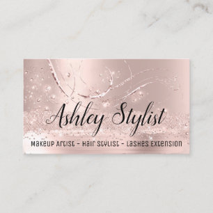 Carte De Visite Maquillage Artiste Coiffure Salon Lash Extensions 