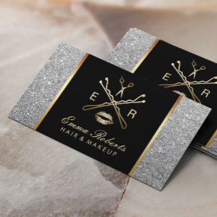 Carte De Visite Maquillage Artiste Coiffure Stylo Parties scintill