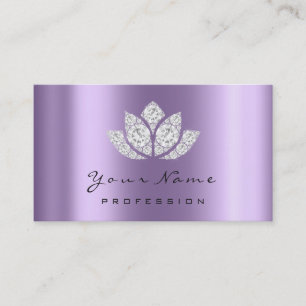Carte De Visite Maquillage Artiste Crystal Diamond Lotus Violet vi