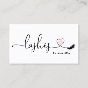Carte De Visite Maquillage Artiste Eyebrow Eyes Lashes Coeur