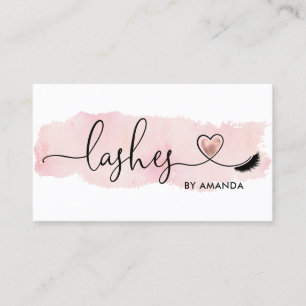 Carte De Visite Maquillage Artiste Eyebrow Eyes Lashes Coeur