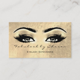 Carte De Visite Maquillage Artiste Eyebrow Lashes Extension Leathe