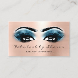 Carte De Visite Maquillage Artiste Eyebrow Lashes Extension Rose B