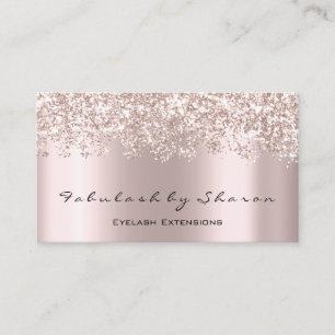 Carte De Visite Maquillage Artiste Eyelash Miniature Lashes Rose g