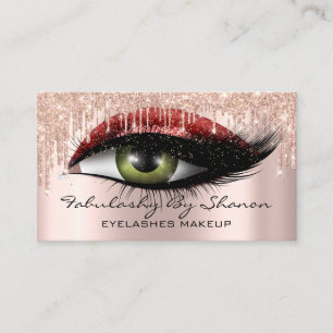 Carte De Visite Maquillage Artiste Eyelashes Parties scintillant D