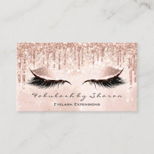 Carte De Visite Maquillage Artiste Eyes Lashes Parties scintillant