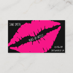 Carte De Visite Maquillage artiste freelance cosmétique entreprise