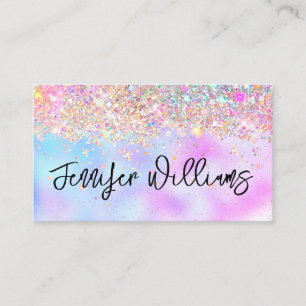 Carte De Visite Maquillage Artiste Holographique Opale Parties sci
