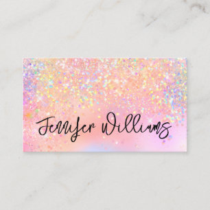 Carte De Visite Maquillage Artiste Holographique Parties scintilla