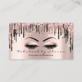Carte De Visite Maquillage Artiste Lash de coeur Parties scintilla