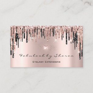 Carte De Visite Maquillage Artiste Lash de coeur Parties scintilla