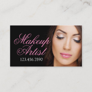 Carte De Visite Maquillage Artiste Lashes Beauté Cosmetology Salon