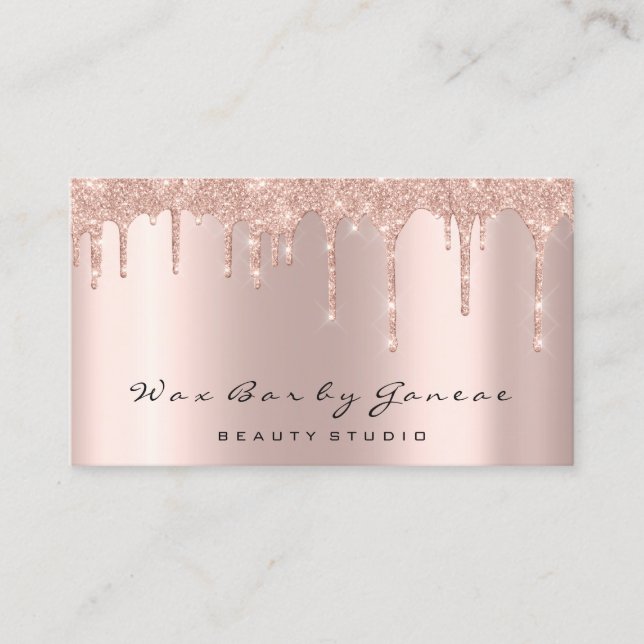 Carte De Visite Maquillage Artiste Lashes de Parties scintillant L (Devant)