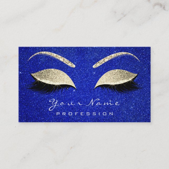 Carte De Visite Maquillage Artiste Lashes Parties scintillant Coba (Devant)