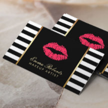Maquillage Artiste Lèvres rouges Moderne Noir Blan