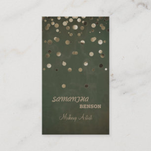 Carte De Visite Maquillage Artiste Mode Lumineuse Parties scintill