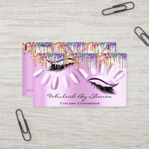 Carte De Visite Maquillage Artiste Nails Eyelash Drivers Royal Ros