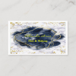 Carte De Visite maquillage artiste or marbre brillant Abstrait