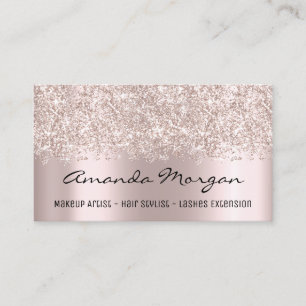 Carte De Visite Maquillage Artiste Salon de cheveux Eyelash Extens