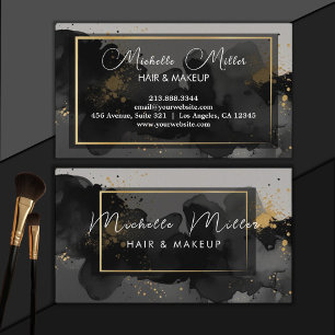 Carte De Visite Maquillage Artiste Salon des cheveux Abstrait Smok