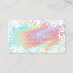Carte De Visite Maquillage Artiste Salon des cheveux Fleurs rustiq