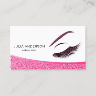 Carte de visite maquillage avec effet parties scin