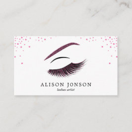 Carte de visite maquillage avec effet parties scin