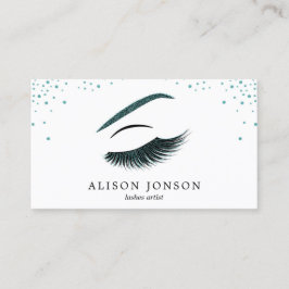 Carte de visite maquillage avec effet parties scin