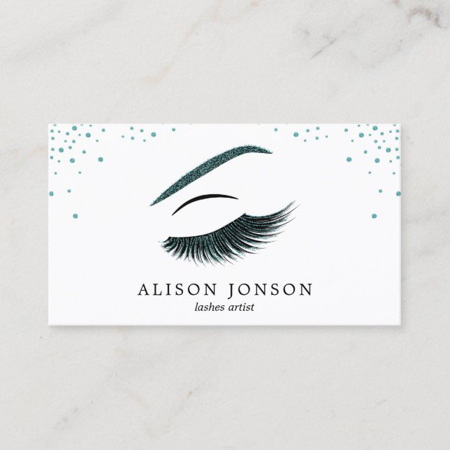 Carte de visite maquillage avec effet parties scin (Devant)