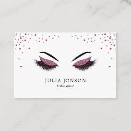 Carte de visite maquillage avec effet parties scin