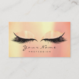 Carte De Visite Maquillage Beauté Pêcher Corail Parties scintillan