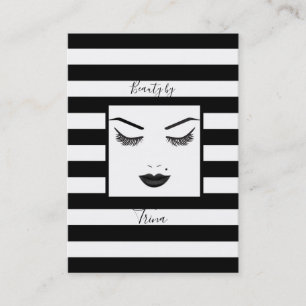 Carte De Visite Maquillage Black Lips Visage Sourcils Lèvres Glam 